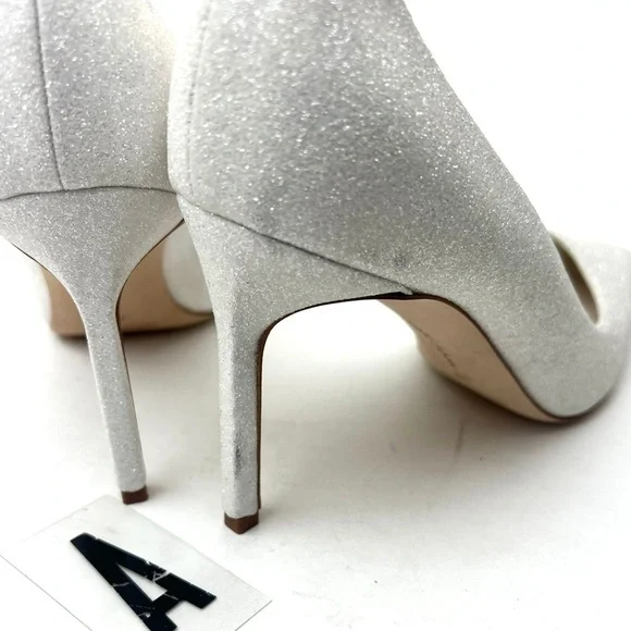 MANOLO BLAHNIK White glitter BB pumps sz 8 - Picture 14 of 14